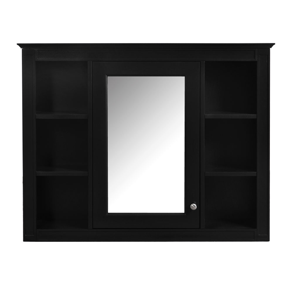 Chic Crate-Tall Bathroom Storage Cabinet – Freestanding Cabinet w/ 2 Different-Size Drawers & Adj. Shelf | MDF Painted Finish | White