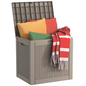 Chic Crate-30-gal Water Resistant Resin Lockable Deck Box