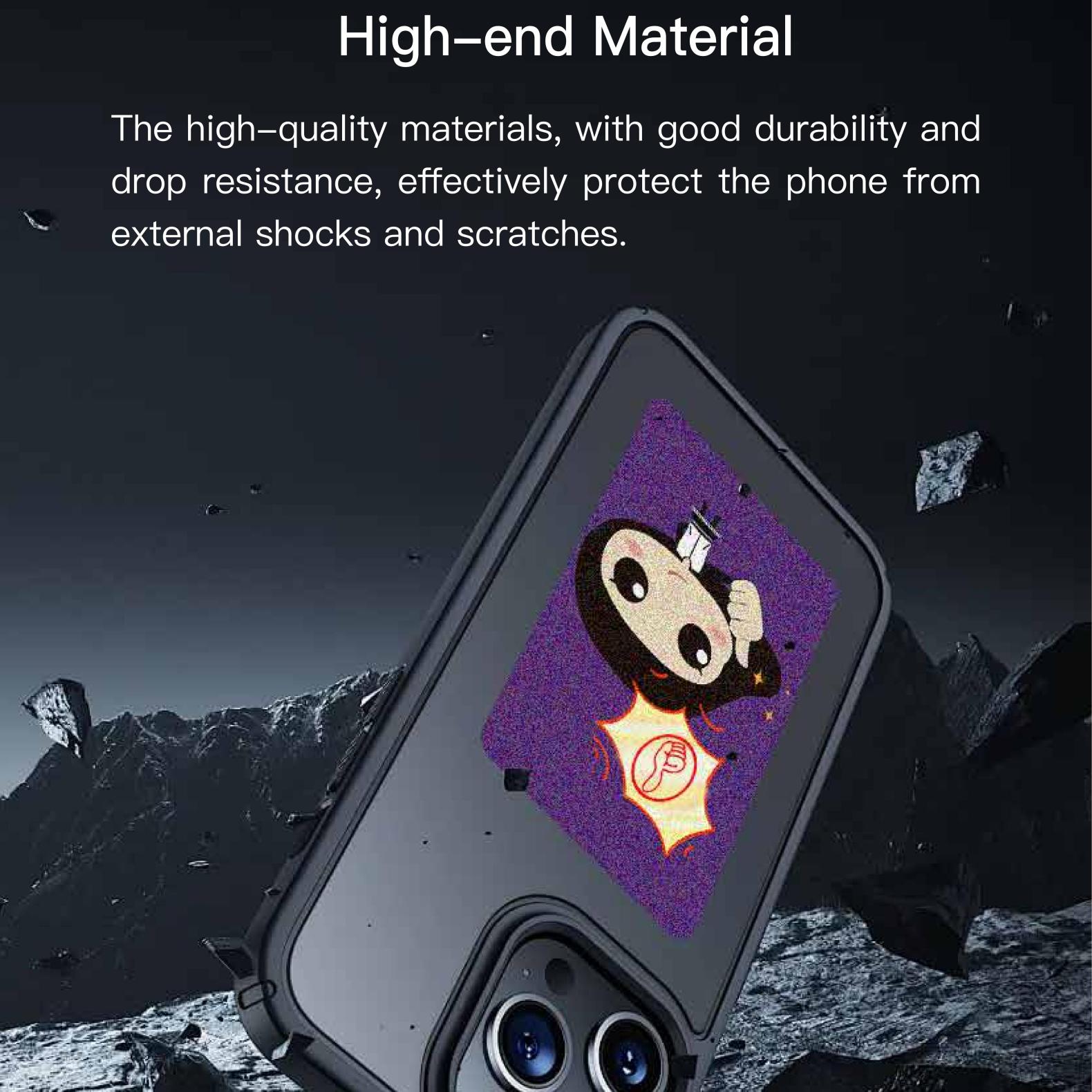 NFC Ink Screen iPhone Case for iPhone 16 Pro Max, Slim Eco-Friendly Smart Cover with Custom Display