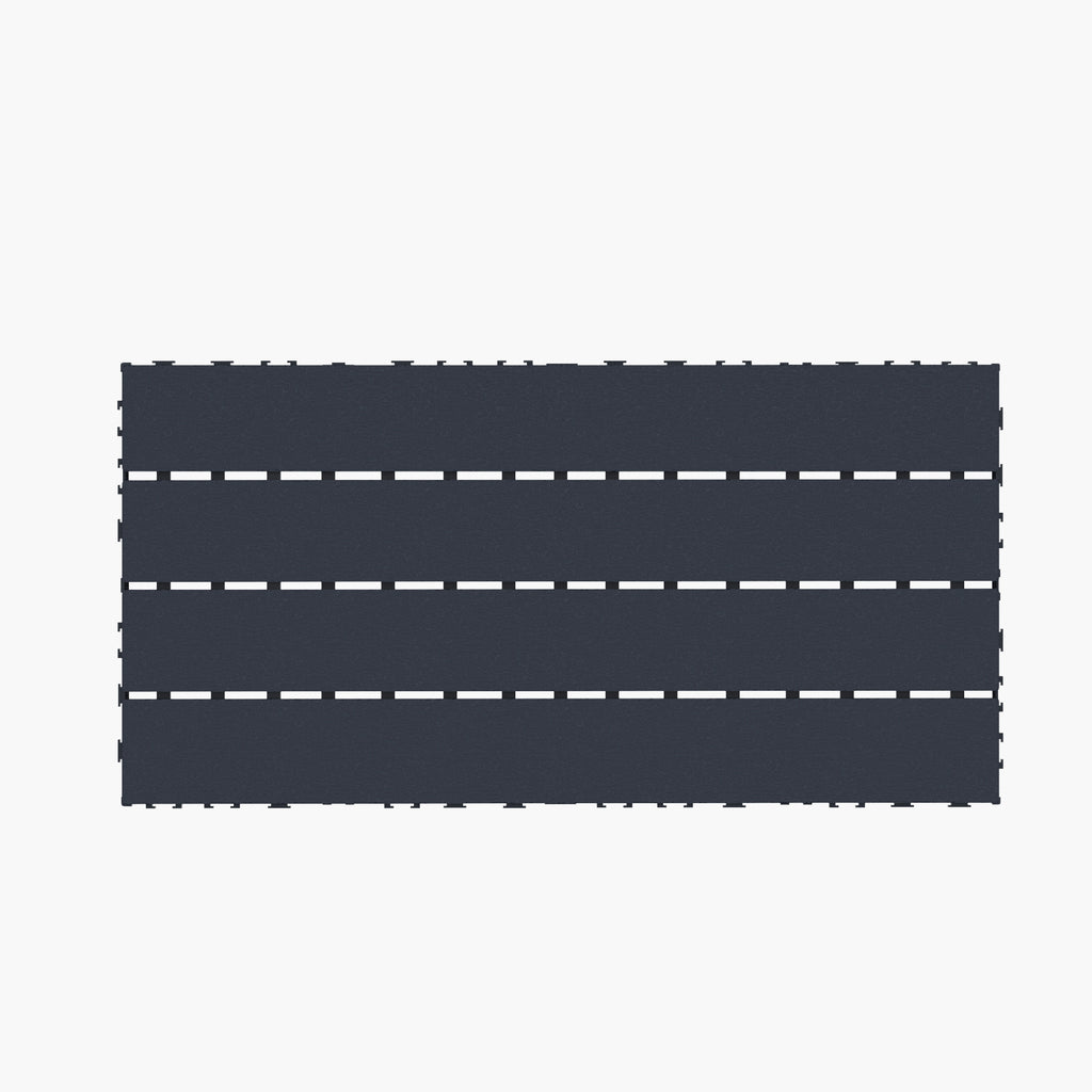 Chic Crate 24Pcs 12"x24" Interlocking Plastic Deck Tiles – Dark Gray, Waterproof