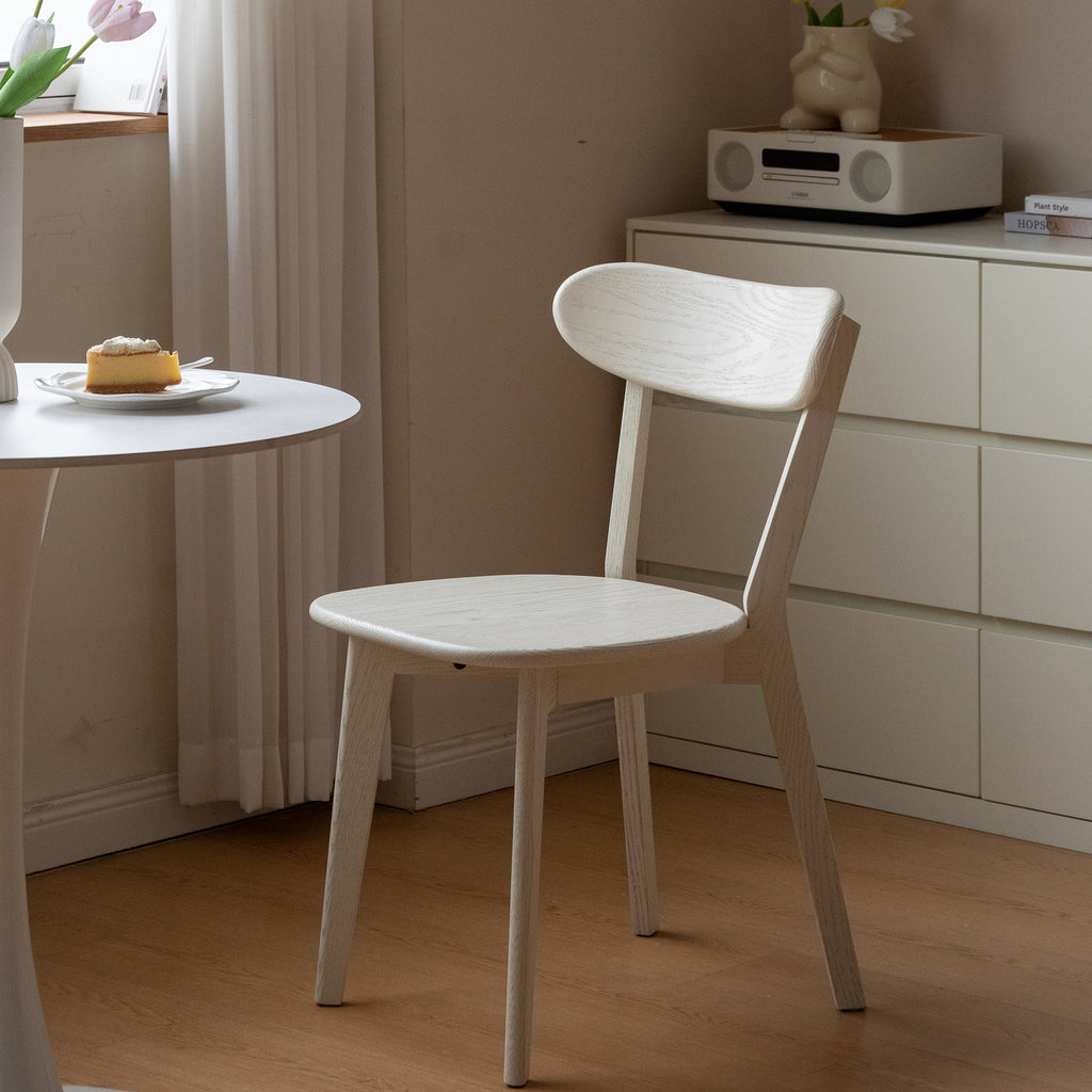 Premium Solid Oak Wood Dining Chair Natural Kitchen 47.5x55.5x78cm