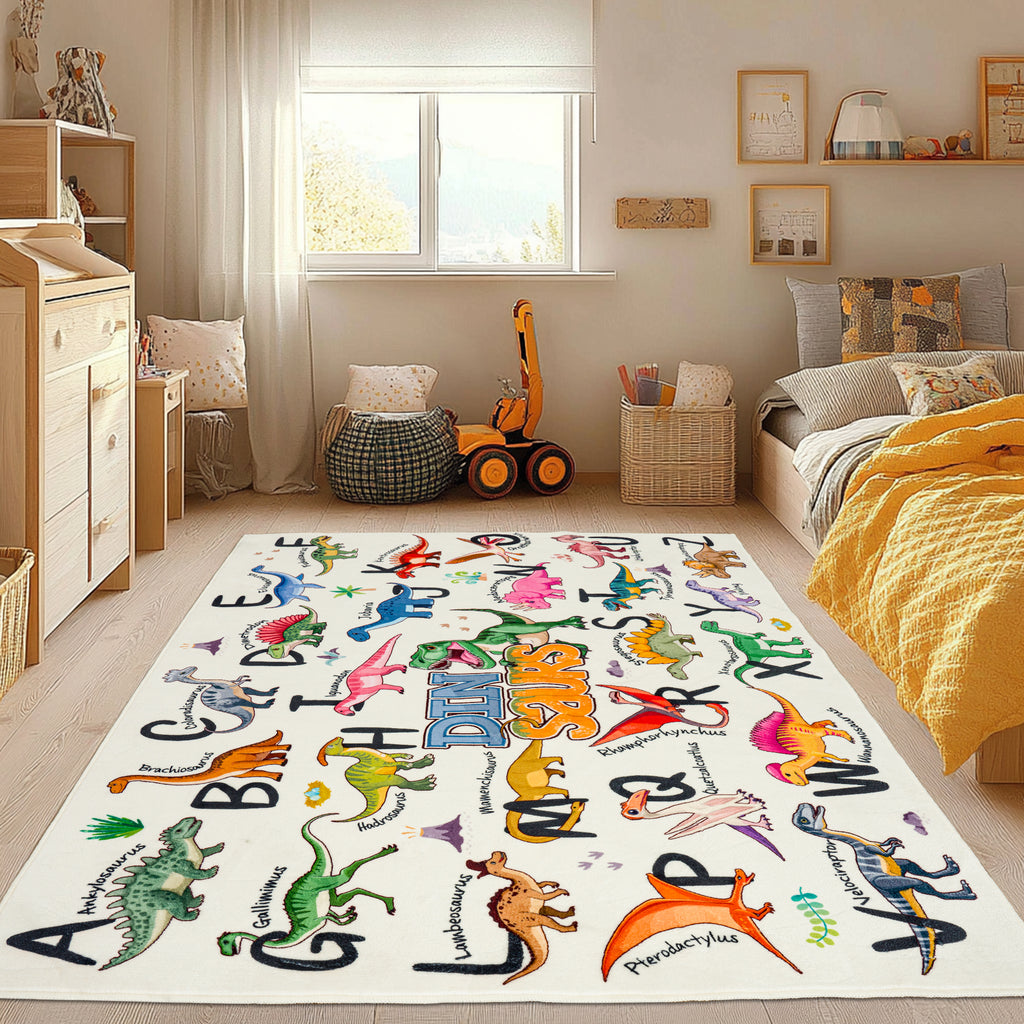 Kids ABC Educational Area Rugs For Kids Boys Girls Kindergarten Decorative Soft Crawling Floor Mats Children's Bedside Rugs