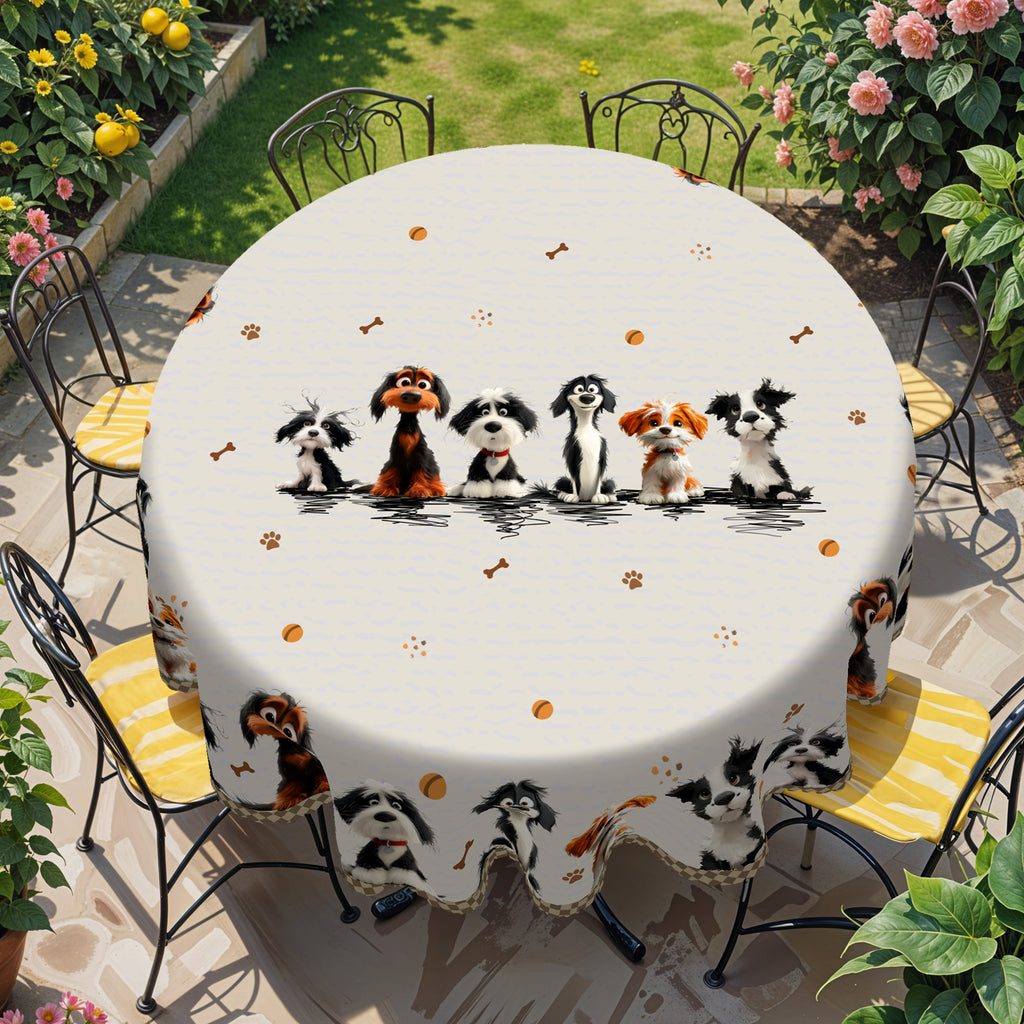 Home Farmhouse Rustic Animals Cat Dog Dresser Scarf for Dining Table, Kitchen Party Farmhouse Decor