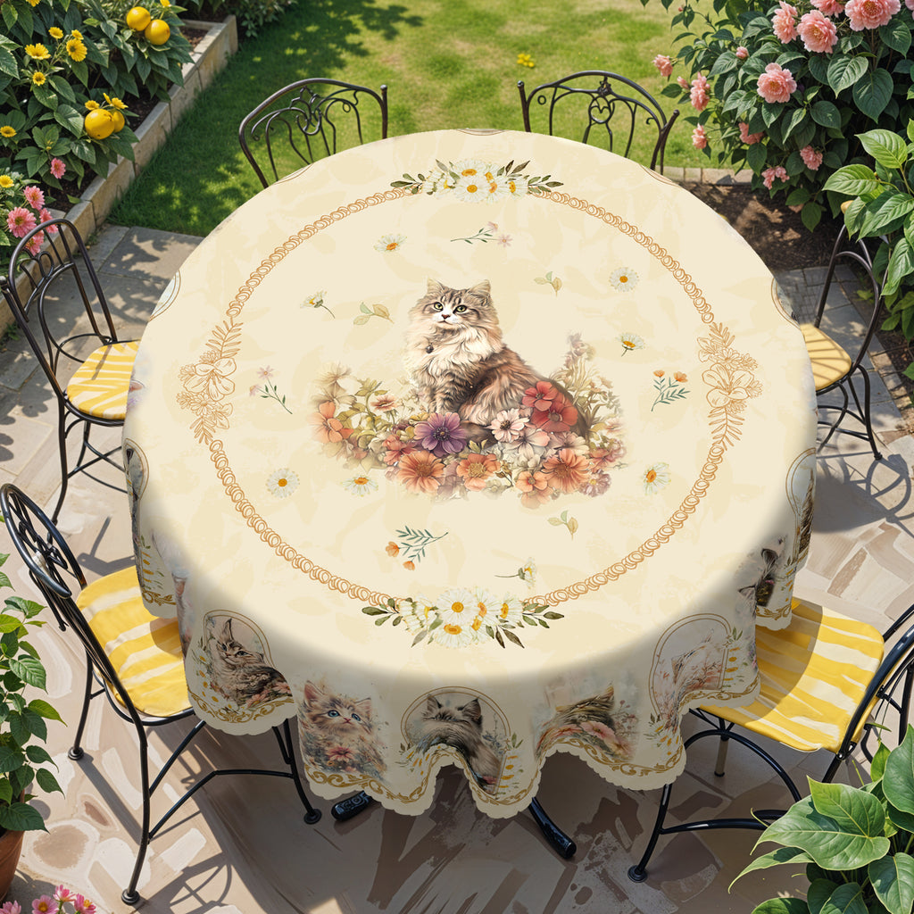 Home Farmhouse Rustic Animals Cat Dog Dresser Scarf for Dining Table, Kitchen Party Farmhouse Decor