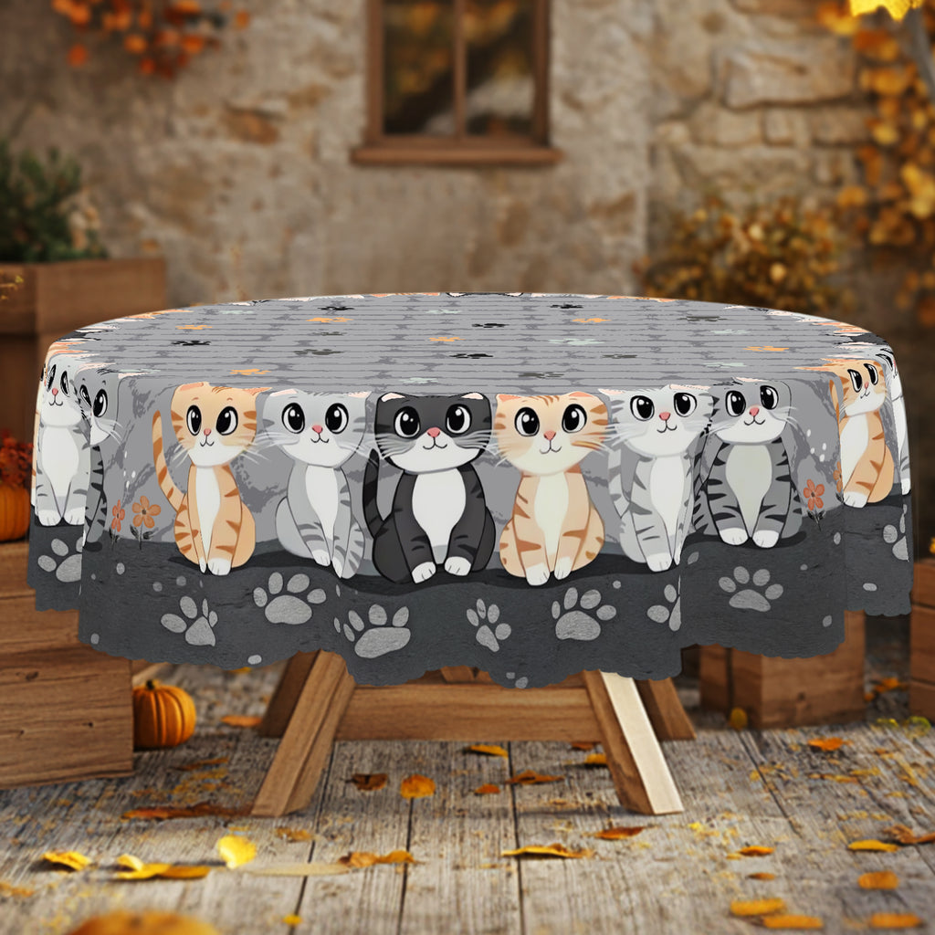 Home Farmhouse Rustic Animals Cat Dog Dresser Scarf for Dining Table, Kitchen Party Farmhouse Decor