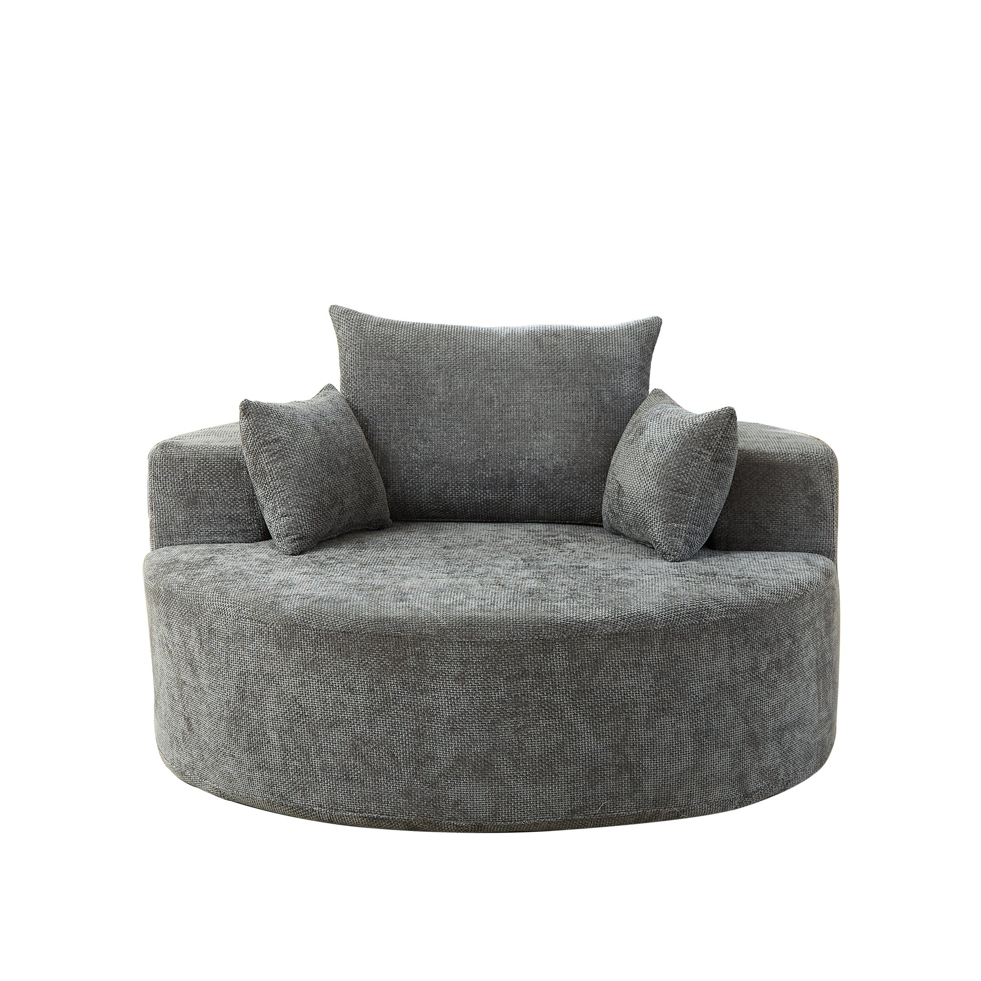 Plush Modern Sleeper Chair No Assembly Cozy Single Sofa for Living Room and Bedroom